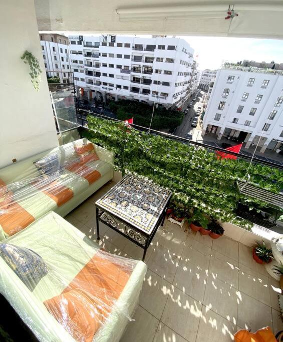 Panoramic View Of Downtown Rabat Lägenhet Exteriör bild