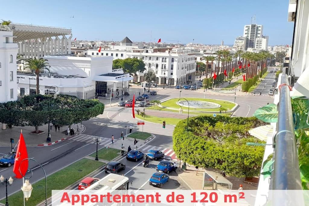 Panoramic View Of Downtown Rabat Lägenhet Exteriör bild