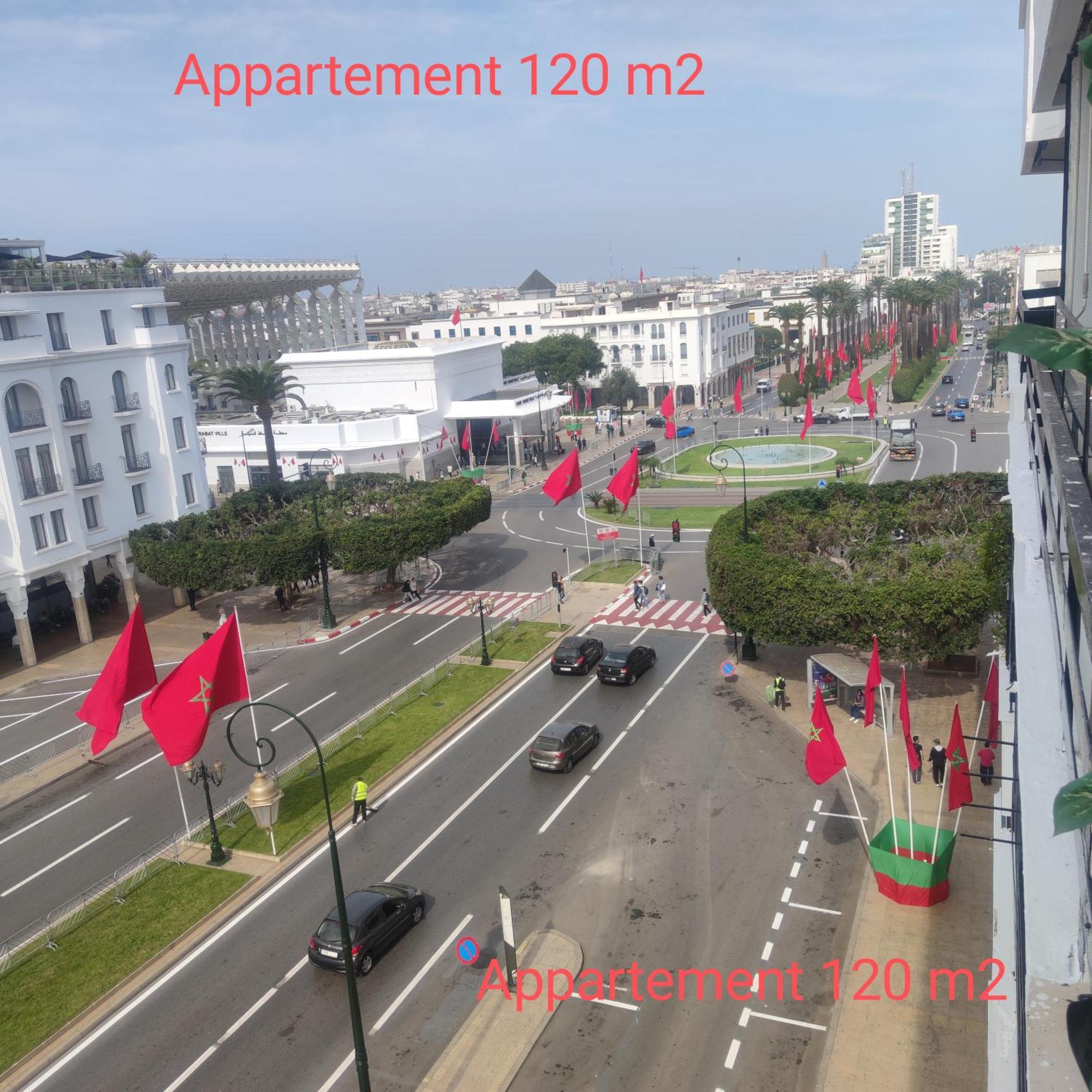 Panoramic View Of Downtown Rabat Lägenhet Exteriör bild