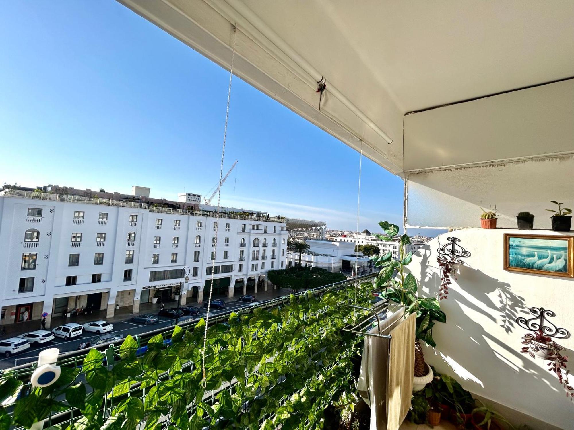 Panoramic View Of Downtown Rabat Lägenhet Exteriör bild